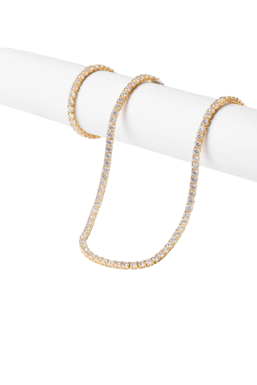 Cernucci 5mm Tennis Chain & Bracelet - Gold