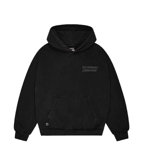 Broken Planet Star Logo Hoodie - Midnight Black