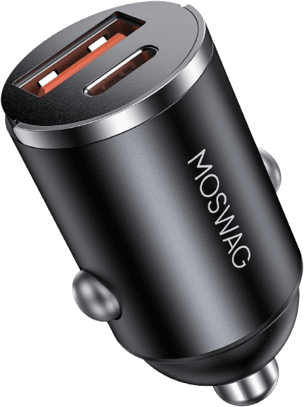 MOSWAG Mini Dual-Port Car Charger