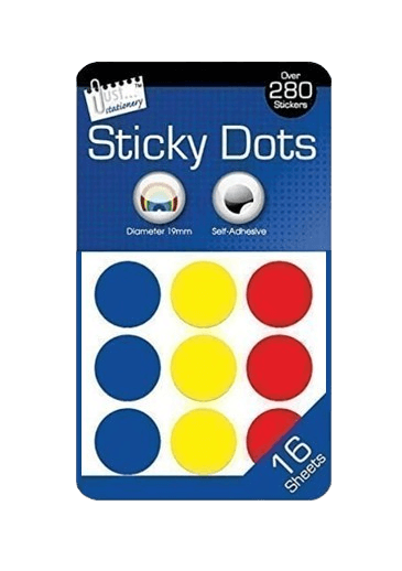 The Home Fusion Company Sticky Colour Round Dots