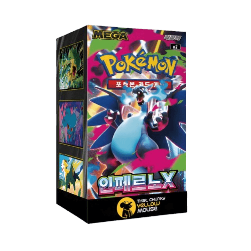 Pokemon Cards Mega Inferno X Booster Box x 30 Pokemon Cards Korean Phantasmal Flames - TCYM Import