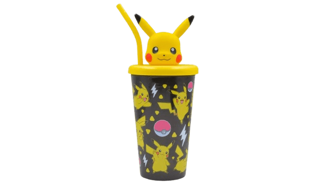 Hox Pokémon 3D Pikachu Black & Yellow Travel Tumbler - 450ml