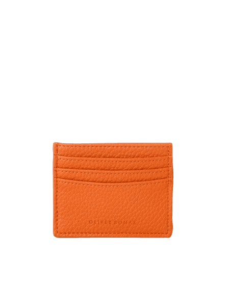 Oliver Bonas Lola Orange Zipped Card Holder