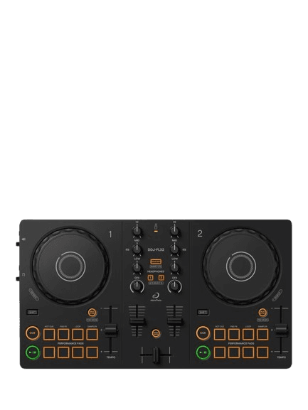 AlphaTheta DDJ-FLX2 2-Channel DJ Controller, Black