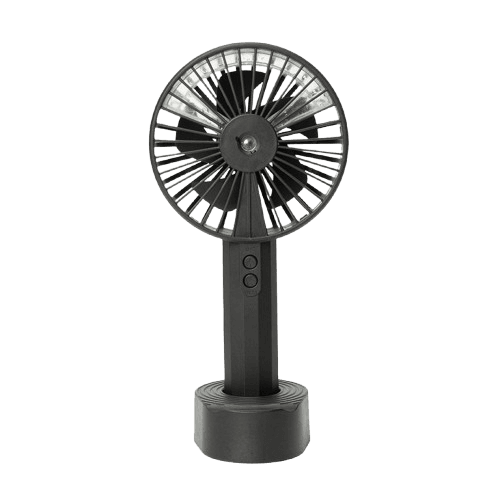 BeCool Rechargeable Mist Fan Black