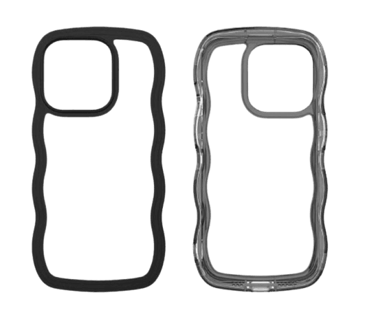 Proporta iPhone 15 Pro Wavy Phone Case - Black