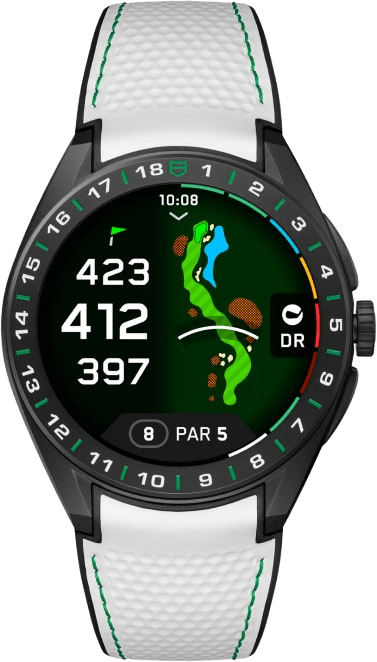 TAG Heuer Connected Calibre E5 Golf Edition 45 mm, Grade 2 Titanium coated with black DLC