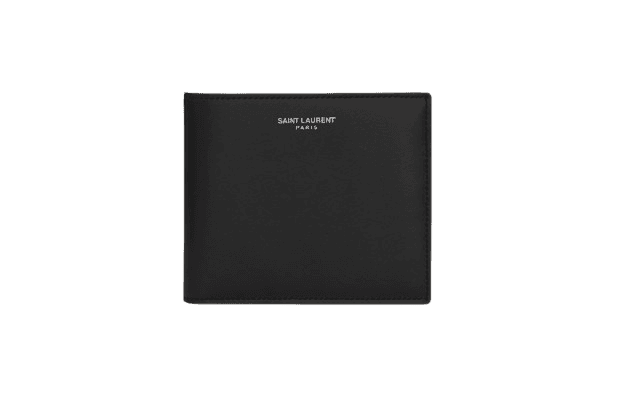 Saint Laurent Paris East/West wallet in smooth leather - Black