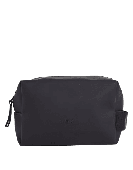 Rains 15580 unisex waterproof small wash bag in black