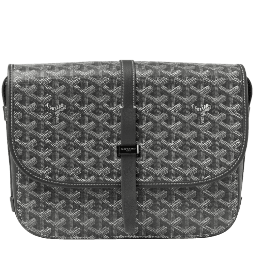 Goyard Goyardine Belvedere II MM Messenger Bag in Grey