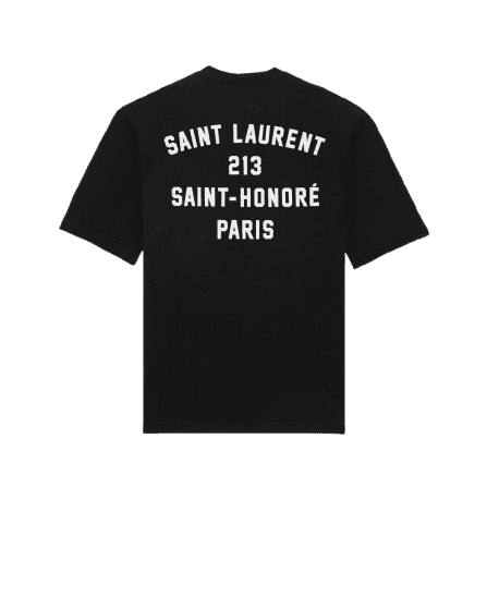 Saint Laurent Paris T-Shirt Black
