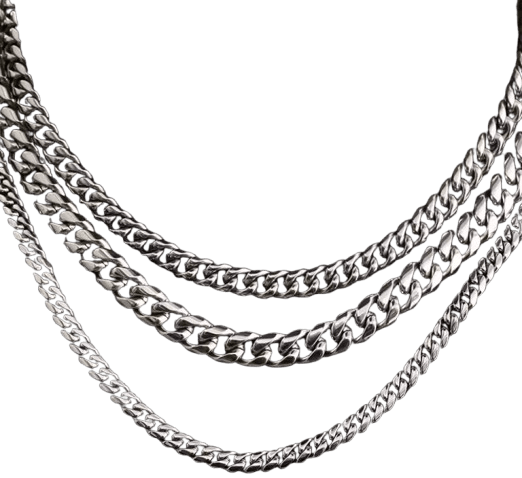 Stainless steel 3mm cuban necklace