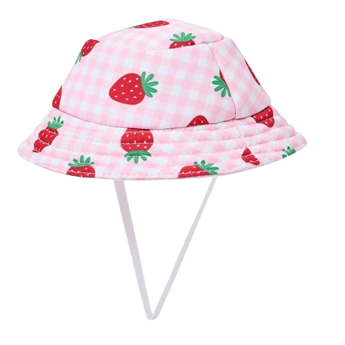Pets at Home Strawberry Picnic Dog Hat Pink