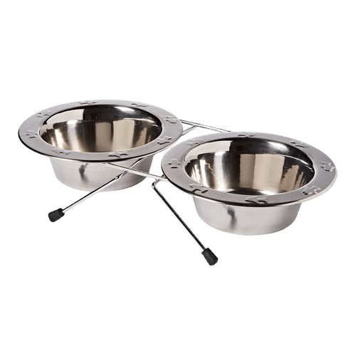 Pets at Home Stainless Steel Fish Double Diner