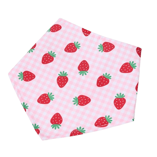 Pets at Home Strawberry Picnic Dog Bandana Pink