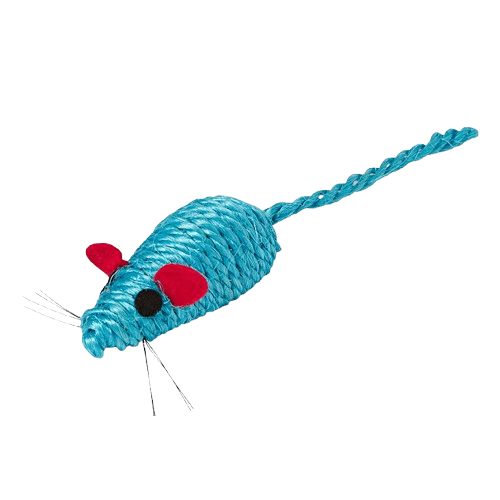 Pets at Home Sisal Mouse with Rattle Cat Toy