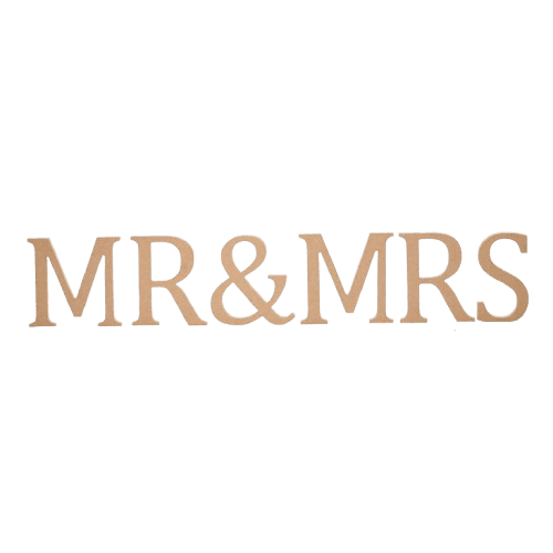 Mr and Mrs MDF Sign