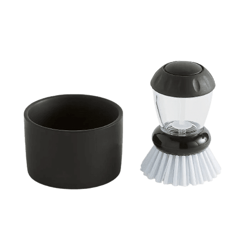 Refillable Palm Brush with Holder