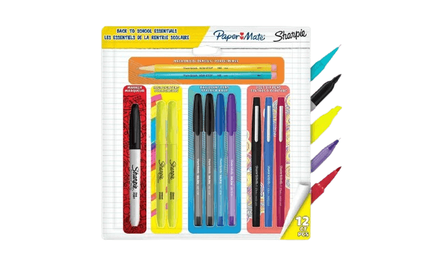 Papermate & Sharpie Back to School All In One Stationery Set - Pack of 12