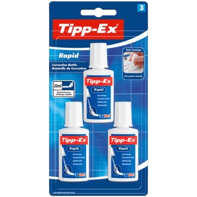 Tipp-Ex Rapid Correction Fluid 20 ml x3