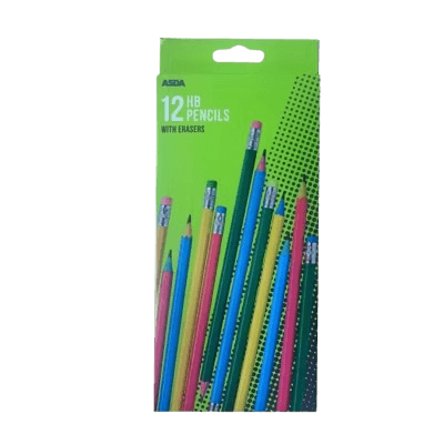 Pencils With Erasers 12Pk