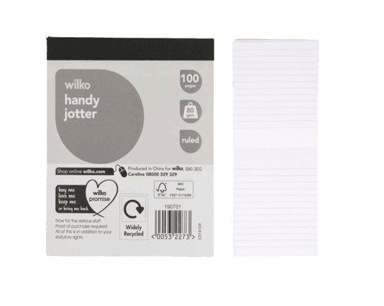 Ruled Pages Handy Jotter Pad