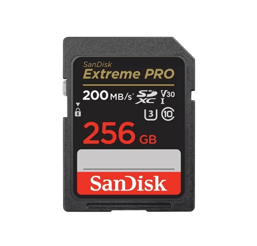 SanDisk 256GB Extreme PRO 200MB/s UHS-I SDXC Memory Card
