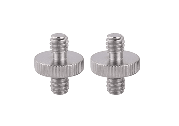 2 Pack 1/4"-20 Male to Male Threaded Adapter