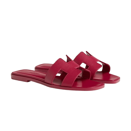 Hermes Oran sandal Rose Magenta