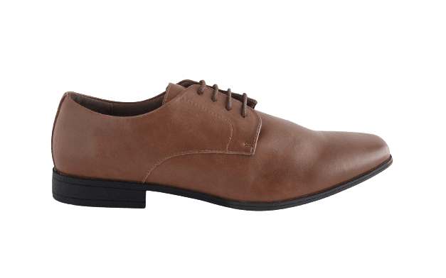 Next Brown Standard Fit Slim Square Derby Shoes