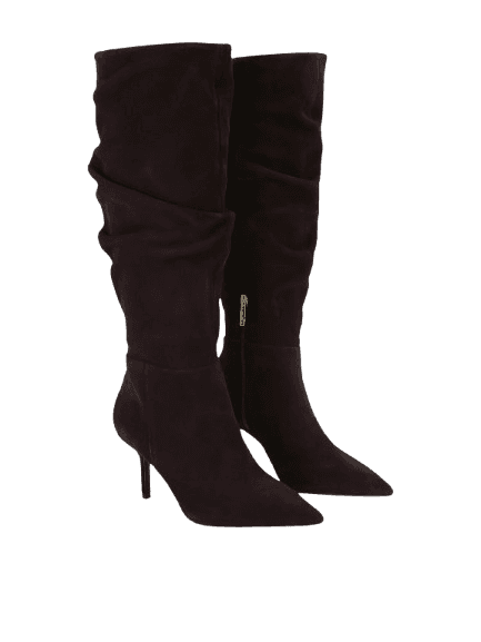 CARVELA Spirit Slouch Suede Heeled Knee-High Boots