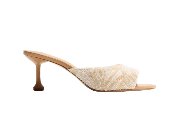 H&M Heeled beaded sandals