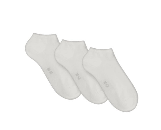 Calvin Klein 3 Pack Soft Cotton Stretch Ankle Socks