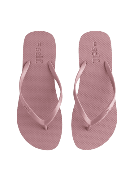 self. Mauve Purple Flip Flops