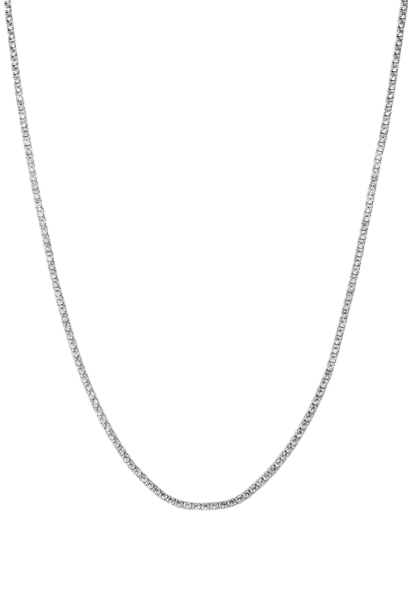Cernucci Womens 2.5mm Micro Tennis Chain