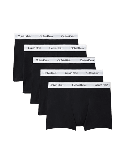 Calvin Klein 5 Pack Relaxed Trunks - Icon Cotton Stretch