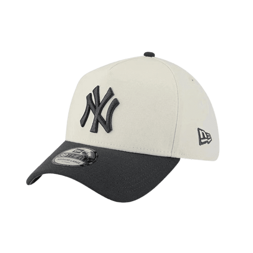 New York Yankees MLB Chrome Black 39THIRTY A-Frame Stretch Fit Cap