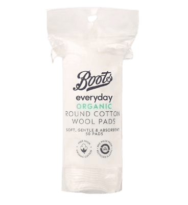 Boots Everyday Organic Round Cotton Wool Pads 50 pads