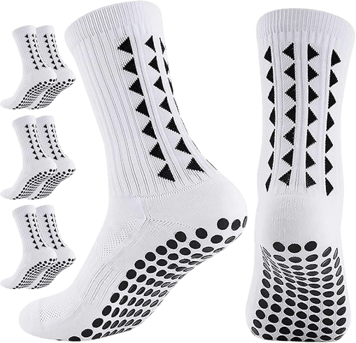 3 pairs non slip football socks