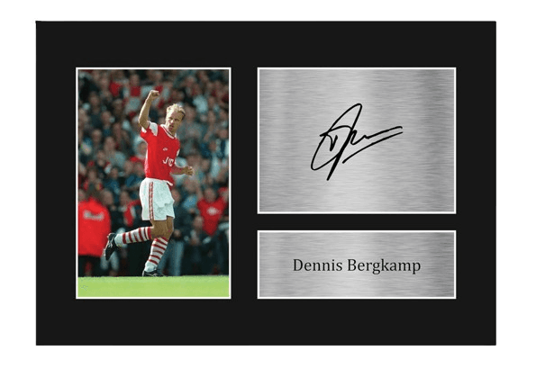 Dennis Bergkamp printed signed autograph picture