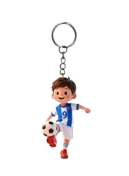 2D Football Keyring