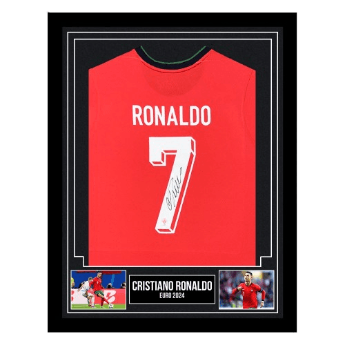 Signed Cristiano Ronaldo Framed Shirt