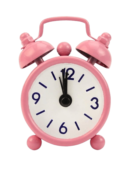 Mini Round Bedside Desk Alarm Clock
