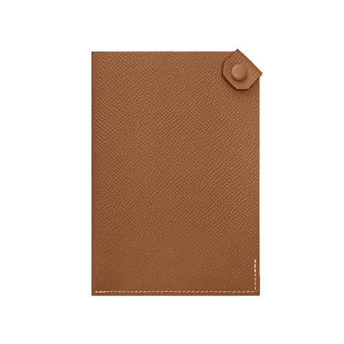 Hermes Tarmac passport holder Gold