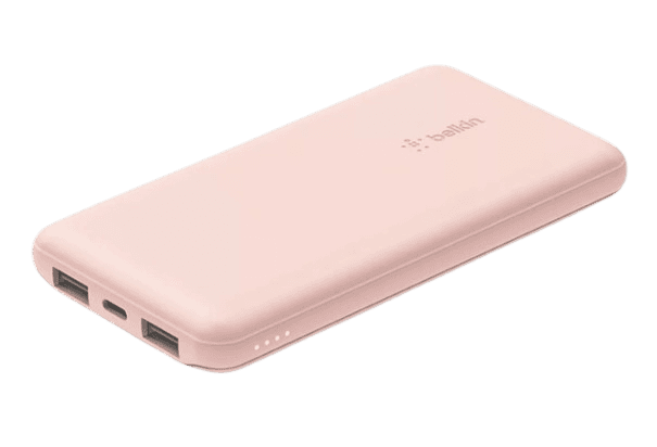 Belkin 10K 3-Port Portable Power Bank, Rose Gold
