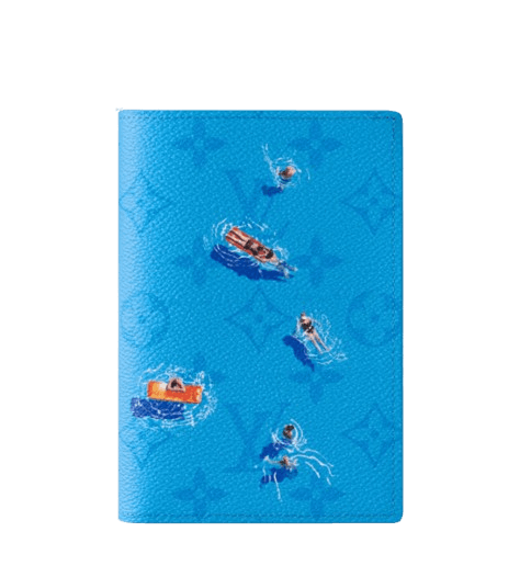 Louis Vuitton Passport Cover Blue Lagoon