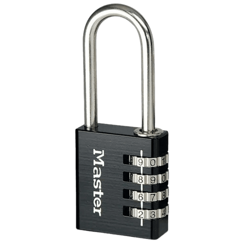 Master Lock 40mm Aluminium Resettable Combination Padlock Black - 51mm Shackle