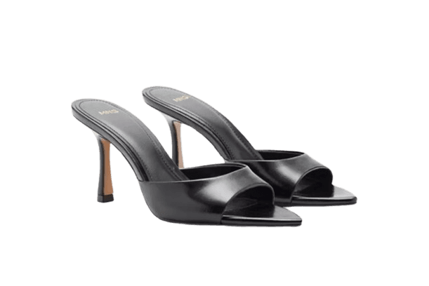 Mango Pointed heel sandals - Black