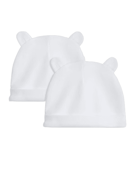2 Pack Bear Baby Hats