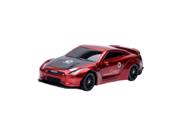 E-ZEE EZ-8503ERD RC 1/43 LIGHTING GTR 4WD DRIFT CAR WITH GYRO – RED